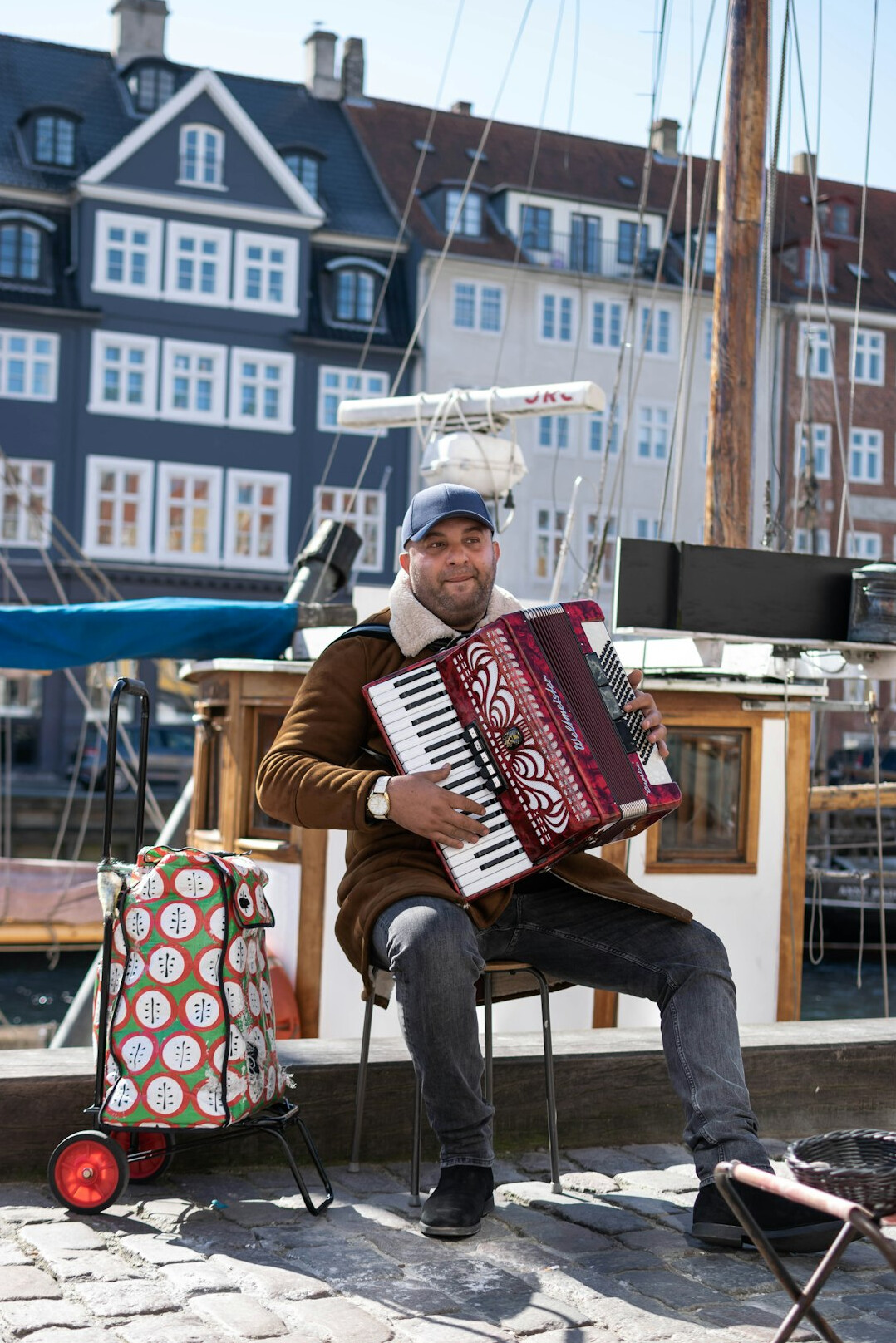 danish musician on stage with guitar